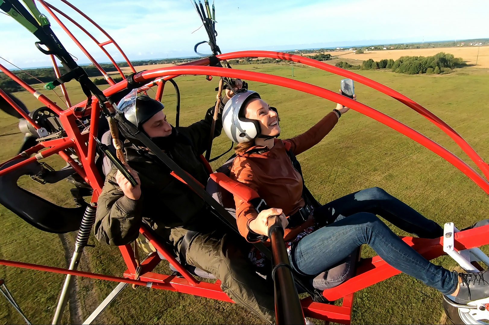 20 минутный полет на паралете "Скат"